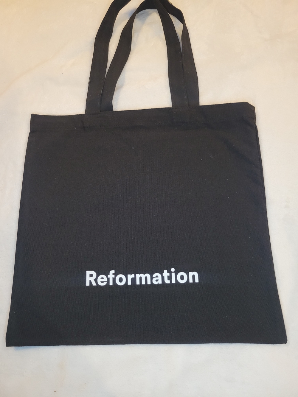 Reformation Black Logo Tote Bag